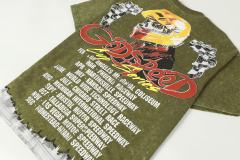 Skeleton Racing Print Washed Version Tee 2 colors 28696498