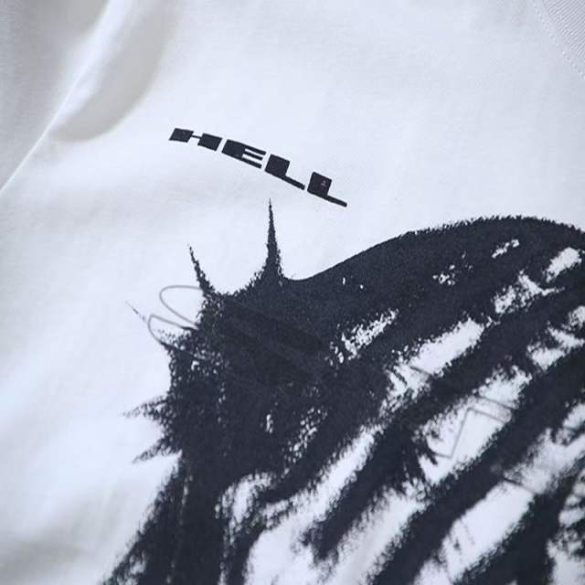 Niche Dark Style Printed Streetwear T-shirt 29032785