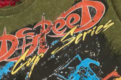 Skeleton Racing Print Washed Version Tee 2 colors 28696498