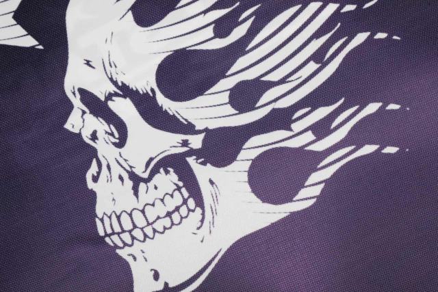 Purple And Black Skull Mesh Jersey Tee 29043145