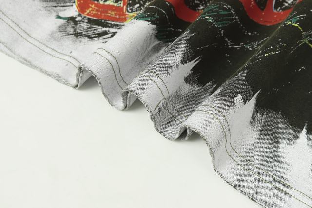 Skeleton Racing Print Washed Version Tee 2 colors 28696498