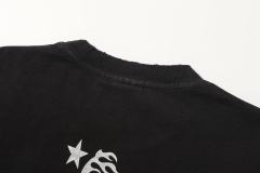 Dark Paris Eiffel Tower Print Washed Tee 2 colors 29043139