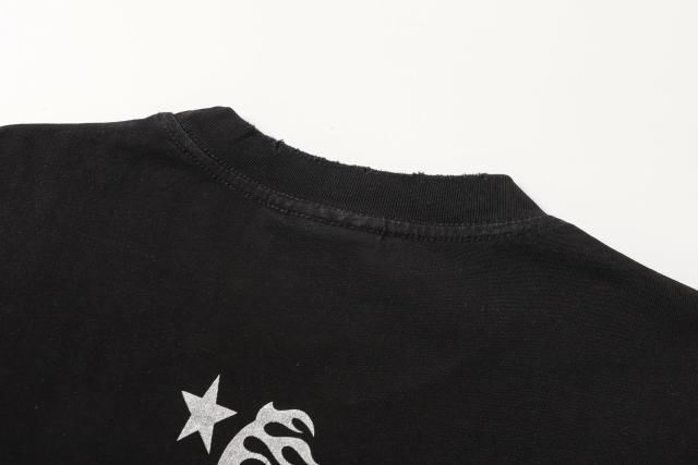 Dark Paris Eiffel Tower Print Washed Tee 2 colors 29043139