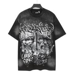Laugh And Cry Double Face Prayer Print Washed Tee 2 colors 29043140