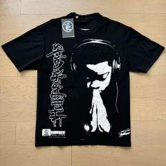 Letter Print Double-Sided Retro High Street T-shirt 2 colors 29033337