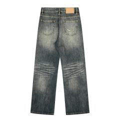 ERD Patchwork Flare Jeans Vintage Muddy Stain Bootcut Denim