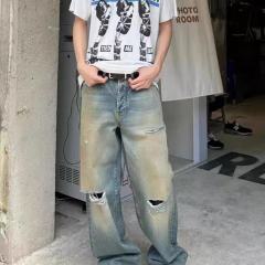 ERD Cut Straight Denim Jeans