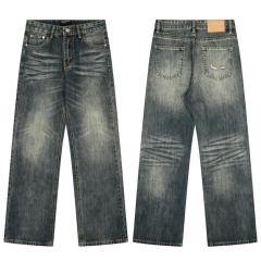 ERD Patchwork Flare Jeans Vintage Muddy Stain Bootcut Denim