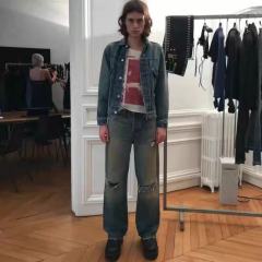 ERD Cut Straight Denim Jeans