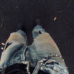 ERD Cut Straight Denim Jeans