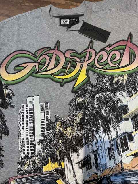 Miami sports car G logo gray short-sleeved T-shirt 29047413