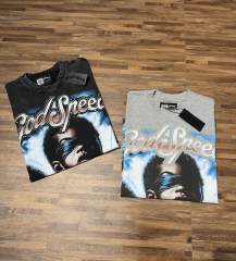 Blindfolded Cupid Angel Rhinestone-decorated Distressed T-shirt 2 colors 29051377