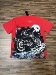 Wolf Knight Motorcycle Red Double-sided Printed Short-sleeved T-shirt 29051343