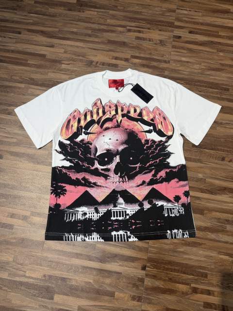 Sunset Pyramid Skeleton G  branded white short-sleeved T-shirt 29051312