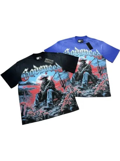 Western cowboy skull rhinestone black vintage short-sleeved T-shirt 29047333