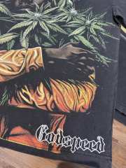 Reggae character G logo black short-sleeved T-shirt 29047424