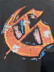 Miami Sports Car G Black Distressed Short-sleeved T-shirt 29047441