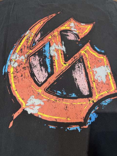 Miami Sports Car G Black Distressed Short-sleeved T-shirt 29047441