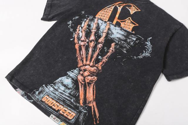 No. 69 Helmet Racing Skull Distressed Black Short-Sleeve T-Shirt 29052367