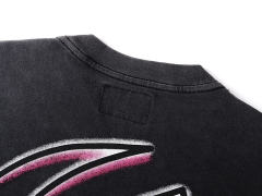 Flying saucer UFO black vintage short-sleeved T-shirt  29047327