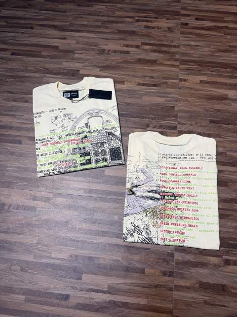 Military fighter tank beige short-sleeved T-shirt  29047434
