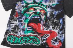 Raging Mutation: Statue of Liberty Black Vintage Short-Sleeve T-Shirt  29051374