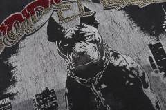 Bulldog New York City Black and Green Distressed Short-Sleeve T-Shirt 29052378
