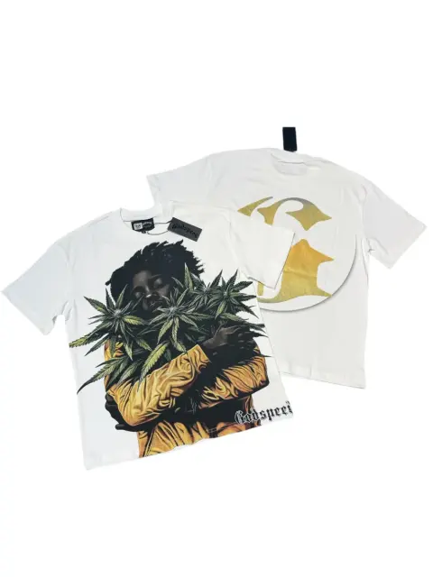 Reggae character G logo white short-sleeved T-shirt 29047421