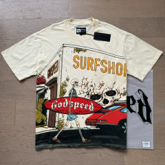 Surfing Skull G Logo Beige Short-sleeved T-shirt 29047323