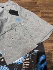 Blindfolded Cupid Angel Rhinestone-decorated Distressed T-shirt 2 colors 29051377