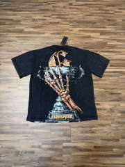 No. 69 Helmet Racing Skull Distressed Black Short-Sleeve T-Shirt 29052367