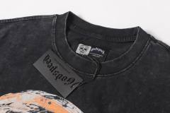No. 69 Helmet Racing Skull Distressed Black Short-Sleeve T-Shirt 29052367