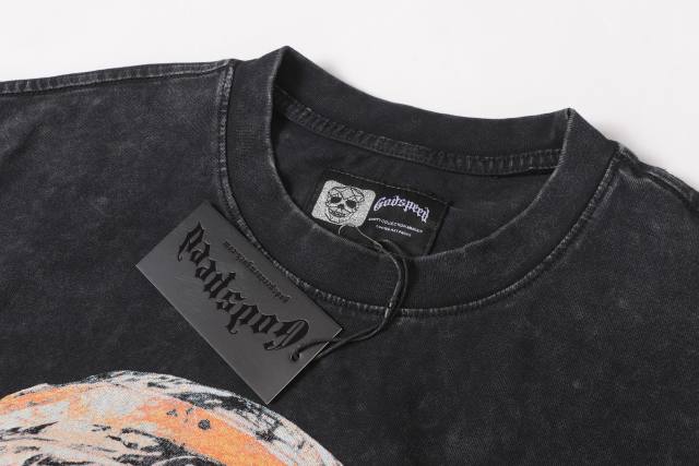 No. 69 Helmet Racing Skull Distressed Black Short-Sleeve T-Shirt 29052367