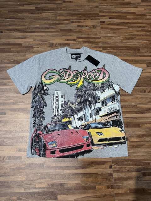 Miami sports car G logo gray short-sleeved T-shirt 29047413