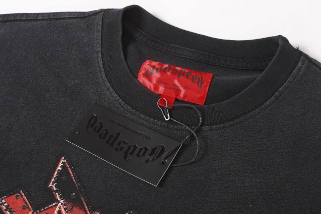 Racing driver skull hot-fix Gothic font black vintage short-sleeved T-shirt 29051372