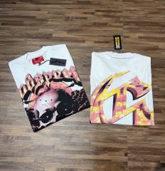 Sunset Pyramid Skeleton G  branded white short-sleeved T-shirt 29051312