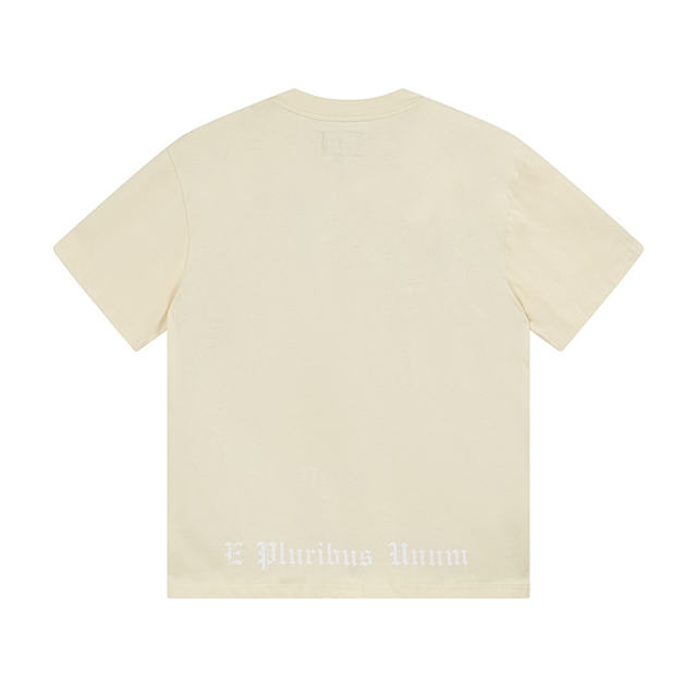 Hollywood sports car beige short-sleeved T-shirt 29047316