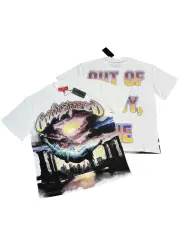 Statue of Liberty Sunset  T-shirt with white short sleeves 29051274