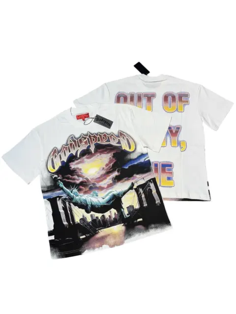 Statue of Liberty Sunset  T-shirt with white short sleeves 29051274