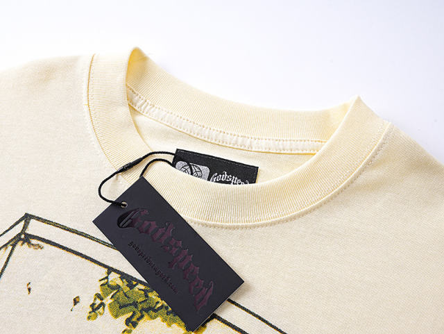 Surfing Skull G Logo Beige Short-sleeved T-shirt 29047323