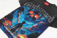 Hell Amusement Park Red-Eyed Skull Vintage Black Short-Sleeve T-Shirt  29052474