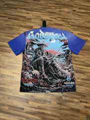 Western cowboy skull rhinestone black vintage short-sleeved T-shirt 29047333