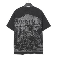 Bulldog New York City Black and Green Distressed Short-Sleeve T-Shirt 29052378