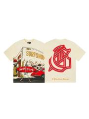 Surfing Skull G Logo Beige Short-sleeved T-shirt 29047323