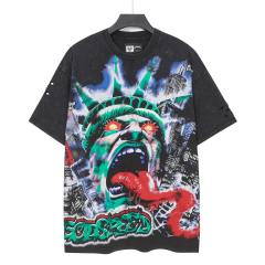 Raging Mutation: Statue of Liberty Black Vintage Short-Sleeve T-Shirt  29051374