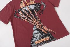 No. 69 Helmet Racing Skull Distressed Black Short-Sleeve T-Shirt 29052367
