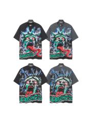 Raging Mutation: Statue of Liberty Black Vintage Short-Sleeve T-Shirt  29051374