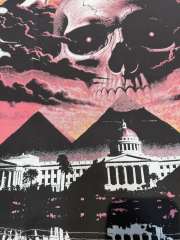 Sunset Pyramid Skeleton G  branded white short-sleeved T-shirt 29051312