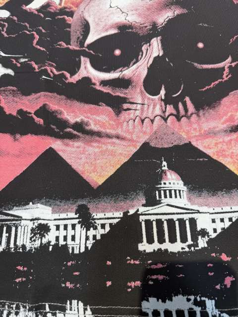Sunset Pyramid Skeleton G  branded white short-sleeved T-shirt 29051312