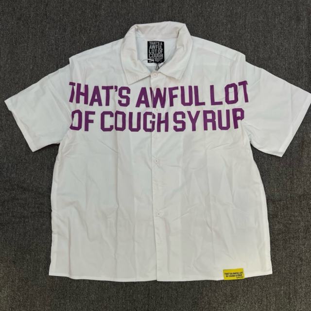 1:1 Top Quality That's A Awful Lot of Cough Syrup American-style Short-Sleeve Work Shirt